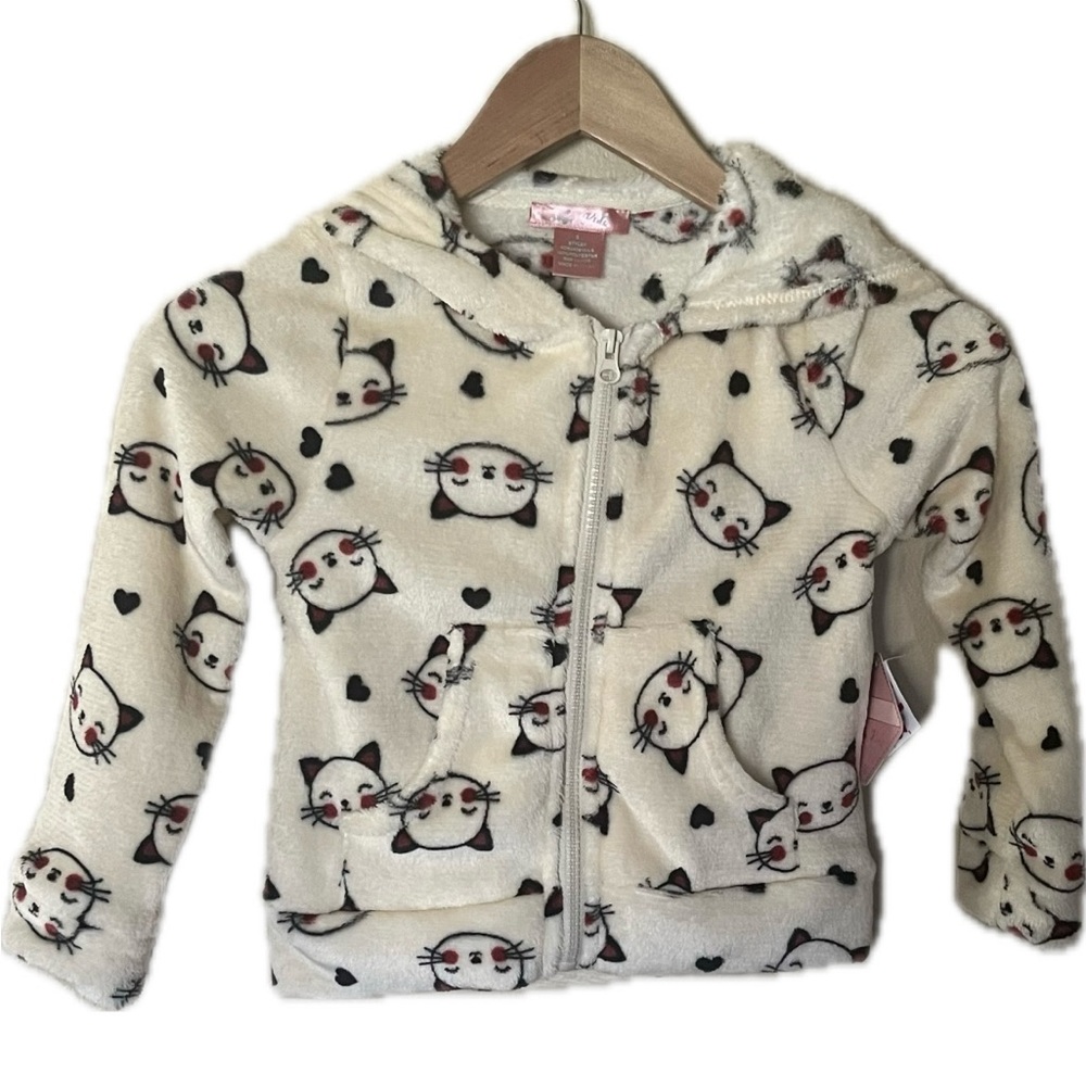 Cute Cat Print Hoodie SoHo Kids size 5 NWT